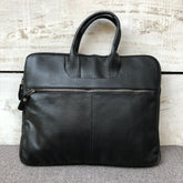 Black Elite - Leather Laptop Bag